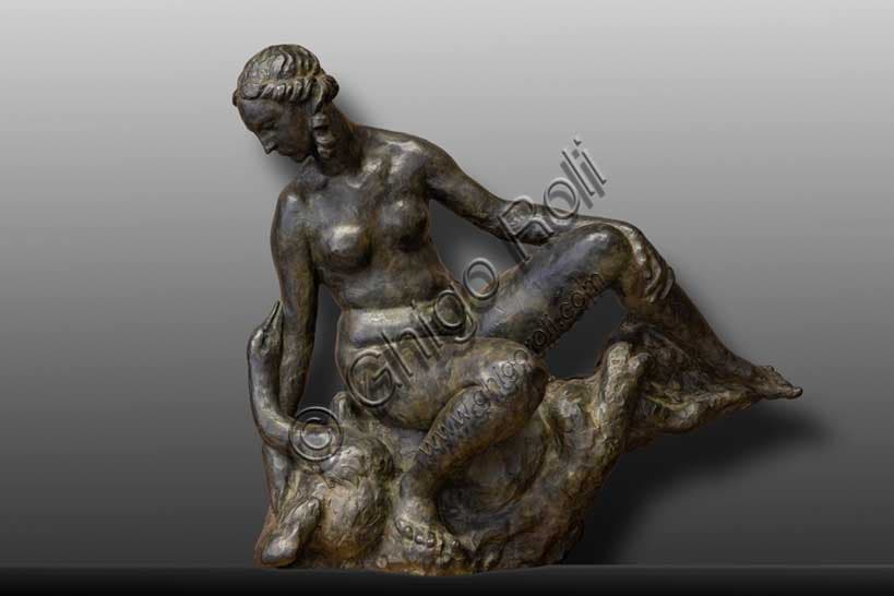Leda di Giuseppe Graziosi: Scultura in Bronzo Italiana del Novecento