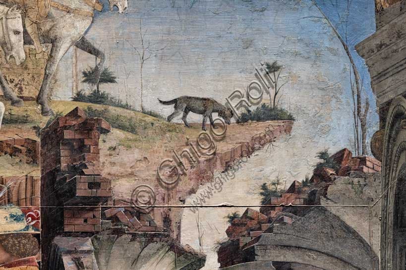 Affresco Marzo a Palazzo Schifanoia: Borso d'Este va a caccia