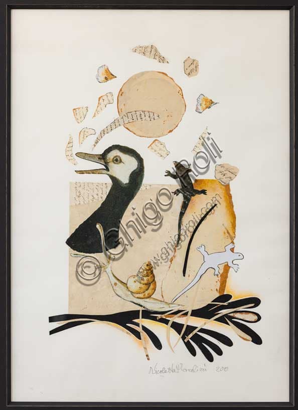 Collage 'Da una poesia' di Maria Antonietta Moncalieri | Arte Moderna