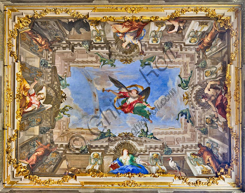 Allegoria della Fama di Valerio Castello e Mariani a Palazzo Reale, Genova