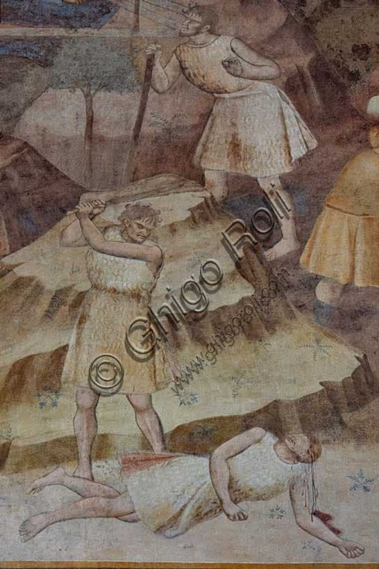 Storie di Caino e Abele di Piero di Puccio: Affresco nel Camposanto di Pisa