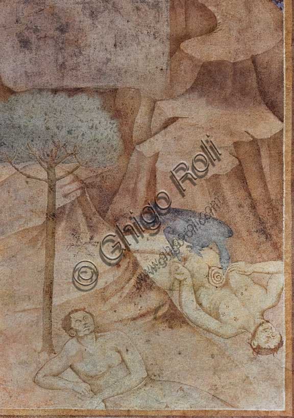 The Great Flood: Fresco by Piero di Puccio in the Monumental Cemetery of Pisa