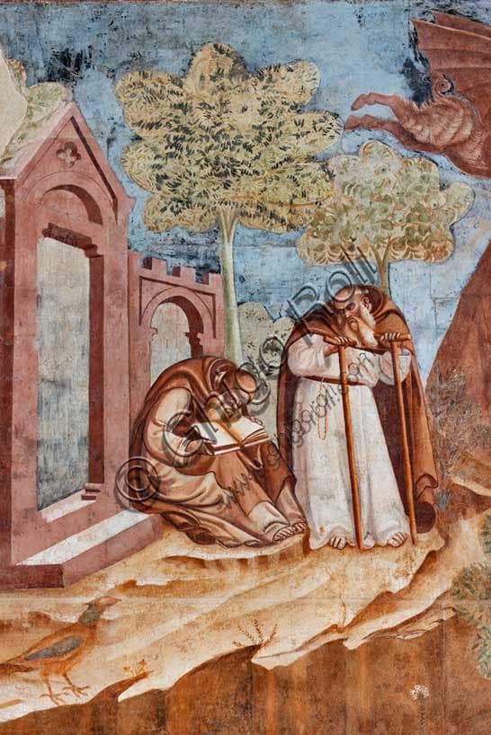 Trionfo della Morte: il dettaglio degli affreschi di Buonamico Buffalmacco
