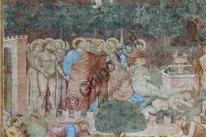 Camposanto Monumentale di Pisa: Affresco di Adamo ed Eva - Particolare