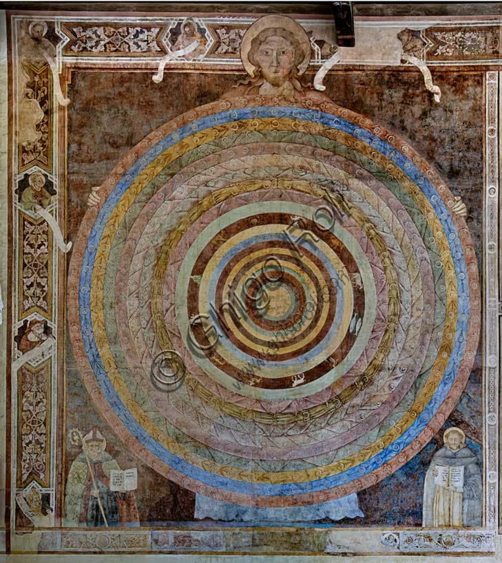 Cosmografia Teologica: Affresco di Piero di Puccio al Camposanto di Pisa