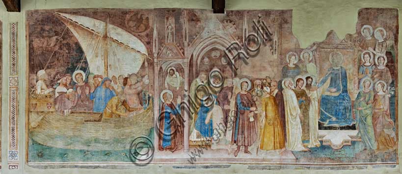 Affresco di Andrea di Bonaiuto: San Ranieri in Terrasanta al Camposanto Monumentale di Pisa