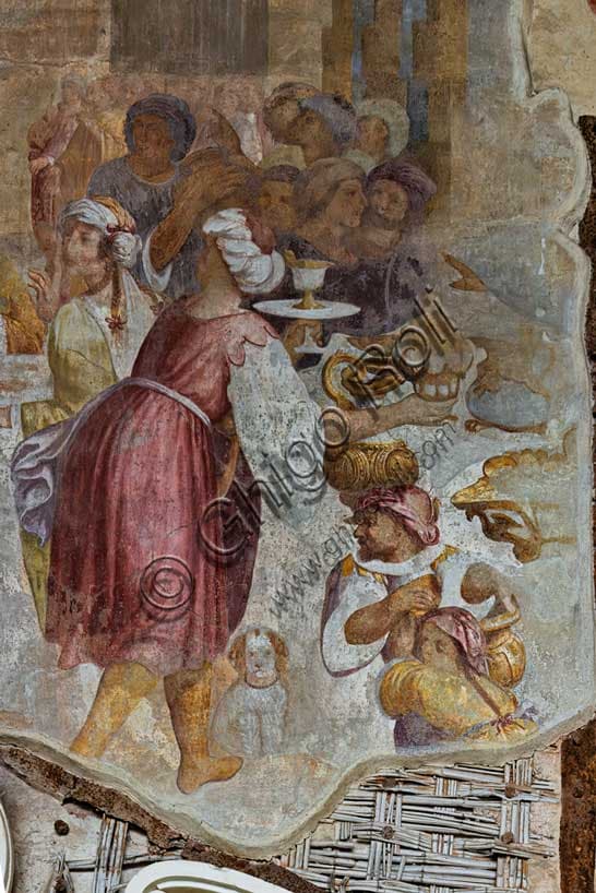 Affresco del Convito di Baldassarre nel Camposanto Monumentale di Pisa