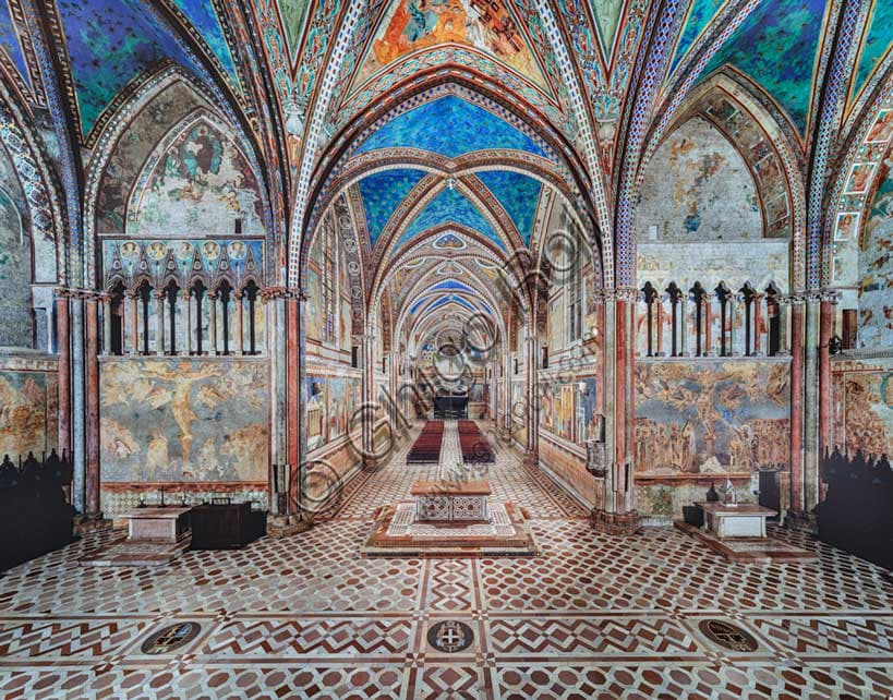 Basilica Superiore di San Francesco ad Assisi: transetto con crocifissioni di Cimabue