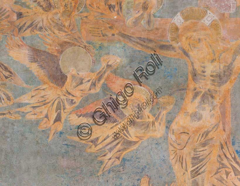 Cimabue Crucifixion Assisi: Angels Collecting Blood from Christ's Side