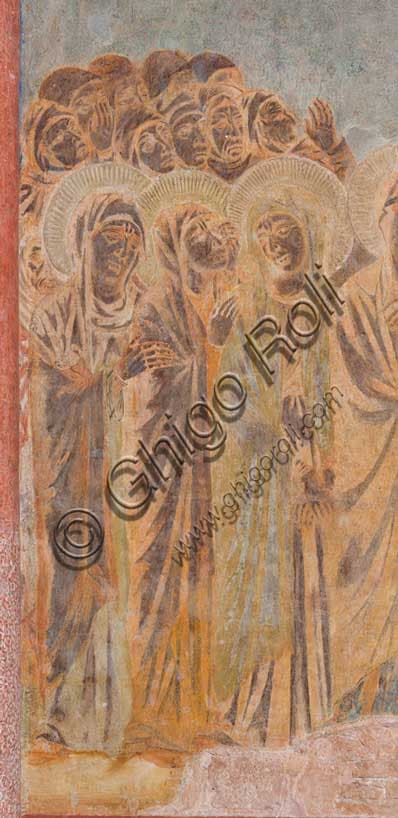 Affresco di Cimabue: Crocifissione con le Pie Donne ad Assisi