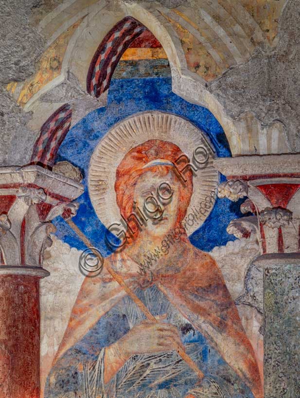 Angelo centrale delle gerarchie angeliche di Cimabue ad Assisi