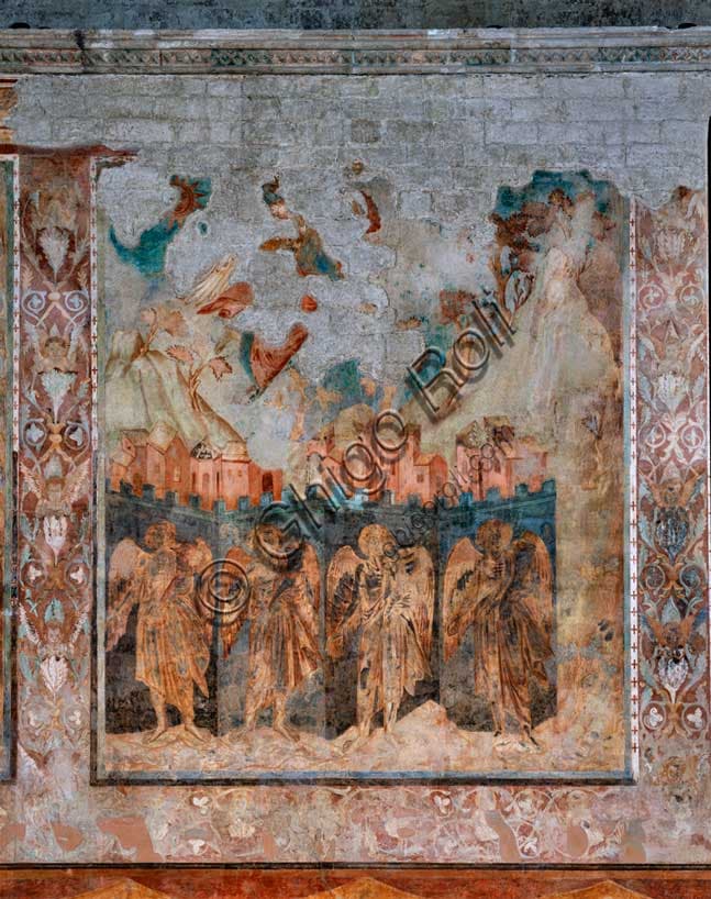 Cimabue: Visioni Apocalittiche - Angelo del Sesto Sigillo, Affresco Assisi