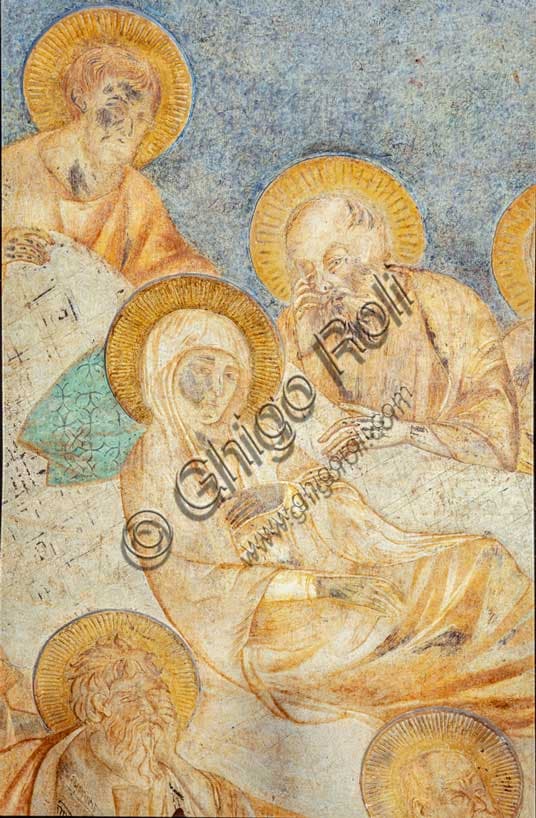 Cimabue: Il congedo della Vergine dagli Apostoli - Affresco ad Assisi