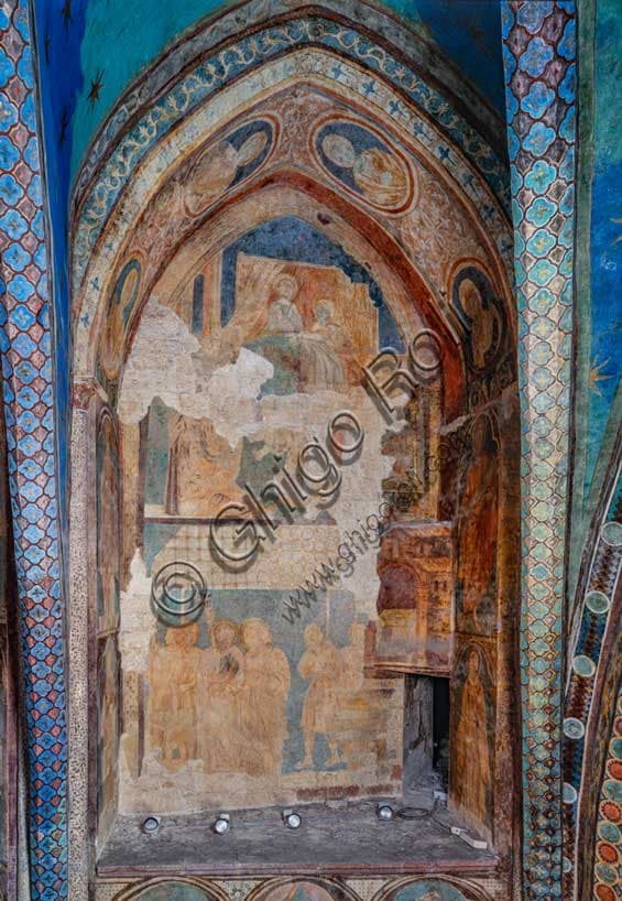Frescoes of the Nativity and Betrothal of the Virgin by Cimabue in Assisi
