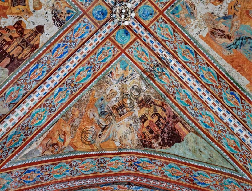 Volta degli Evangelisti nella Basilica Superiore di Assisi: affreschi di Cimabue