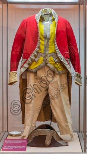 Historic Men's Dress at the Carriage Museum in Farnese Palace, Piacenza