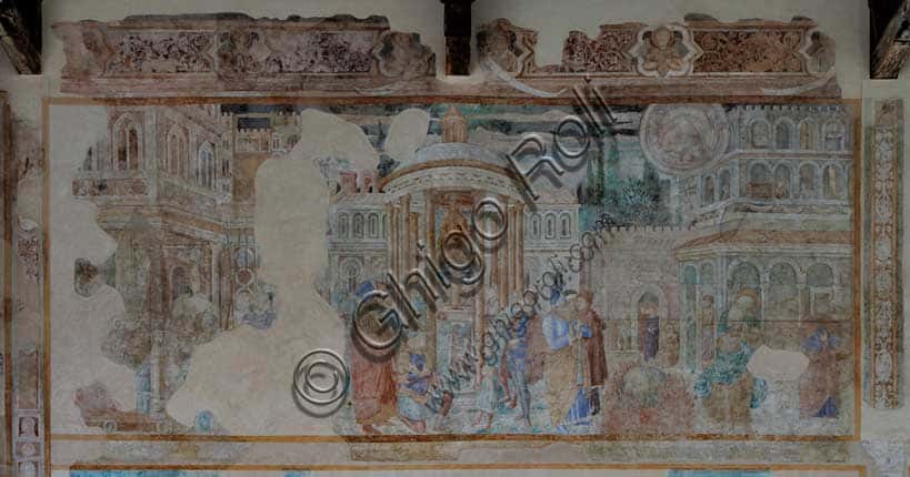Abraham and the Worshippers of Belus: Fresco by Benozzo Gozzoli in Pisa