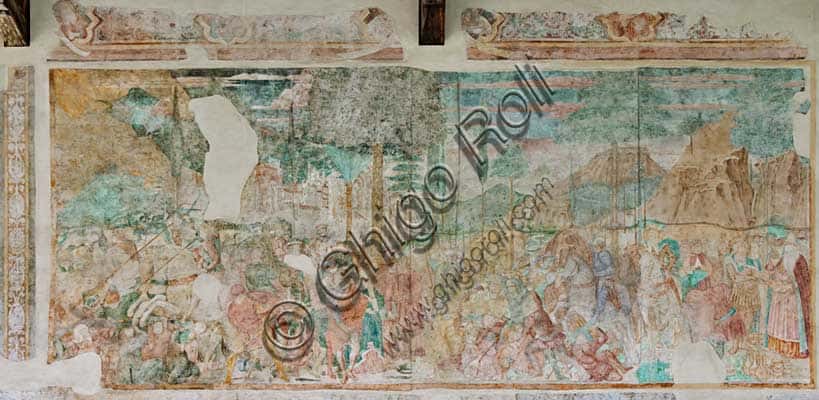 Benozzo Gozzoli's Fresco: Abraham Victorious over the Assyrians in Pisa's Monumental Cemetery
