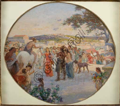 Achille Boschi: Festa di Primavera nell'Antica Roma - Analisi del Dipinto