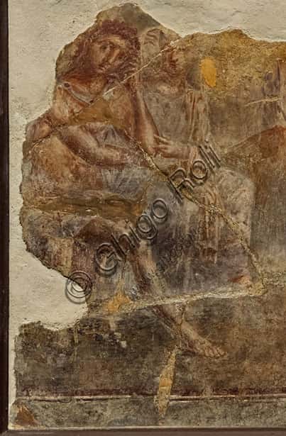 Admetus and Alcestis: Pompeian Fresco of the IV Style - Detail