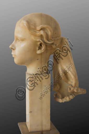 Portrait of Julia Alberta Planet: Marble Sculpture by Adolfo Wildt
