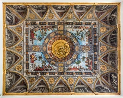 Garofalo Frescoes in the Vault of the Aula Costabiliana in Ferrara