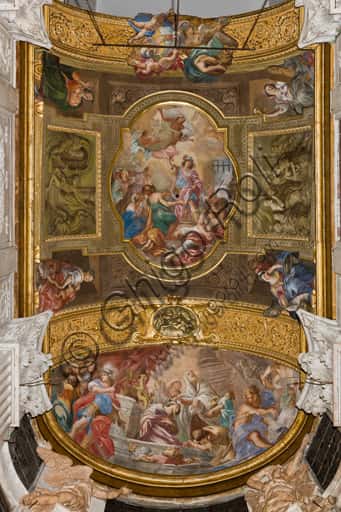 Frescoes Stories of Saint Sebastian by Giovanni Andrea Carlone in Genoa