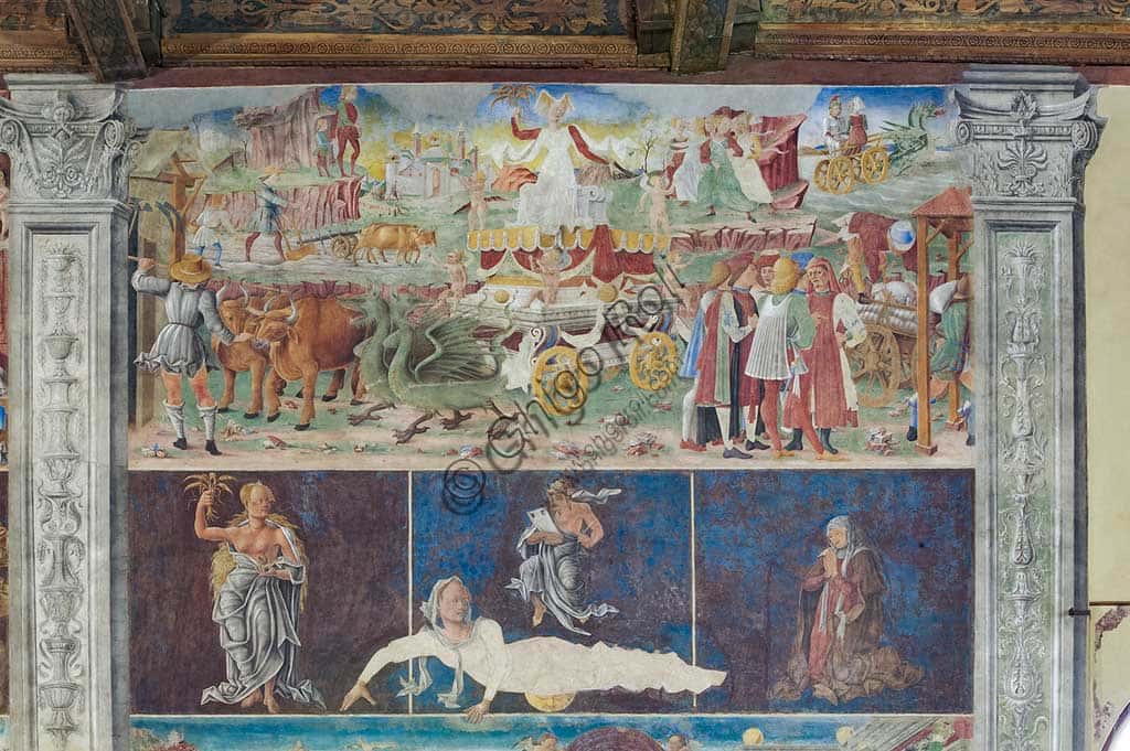 August Fresco by Cosmé Tura: The Triumph of Ceres in Schifanoia Palace
