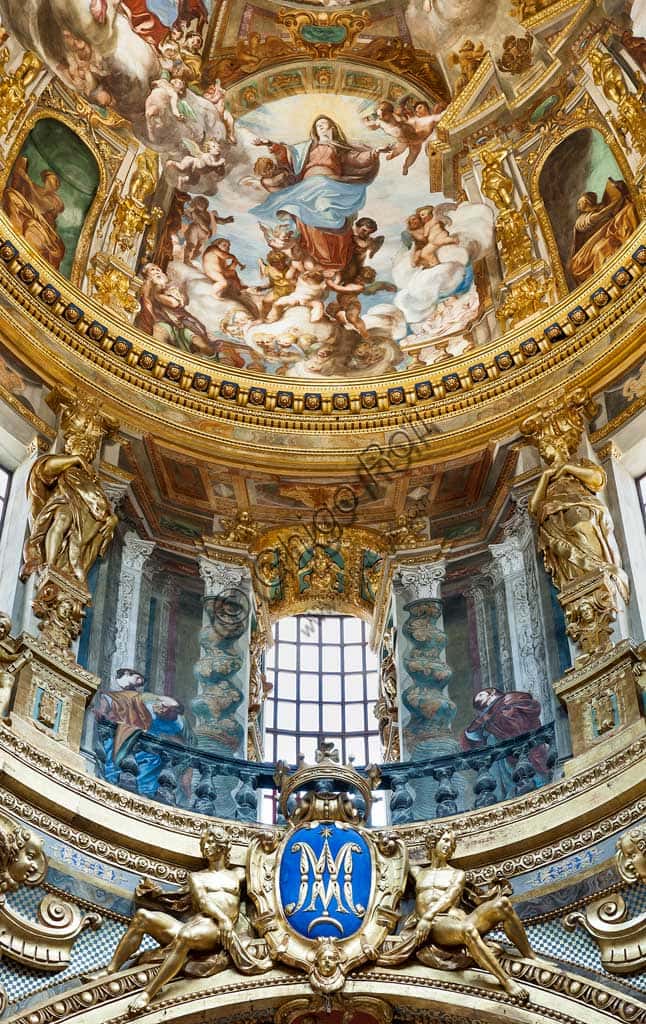 The Assumption of Mary in the Dome of the Genoa Basilica