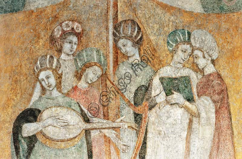 Bicocca degli Arcimboldi Frescoes: 15th Century Court Ladies
