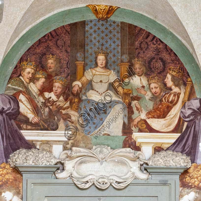 Affresco 'Caterina De' Medici con i figli' a Villa Petraia