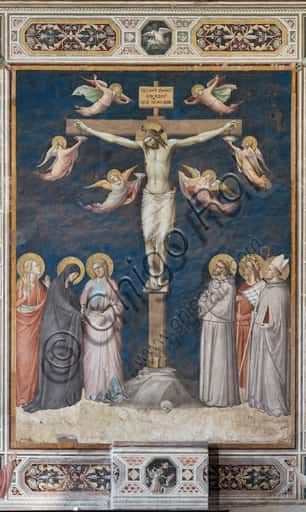 Crucifixion by Taddeo Gaddi: Fresco Analysis in the Sacristy of Santa Croce