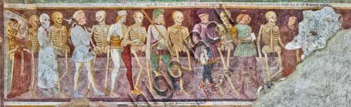 Dance of Death in Clusone: Meeting of the Three Dead & the Three Living