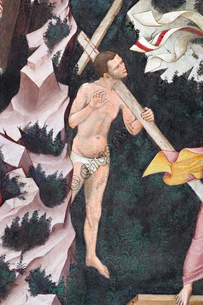 Affresco della Discesa al Limbo: Il Buon Ladrone Disma a Vignola