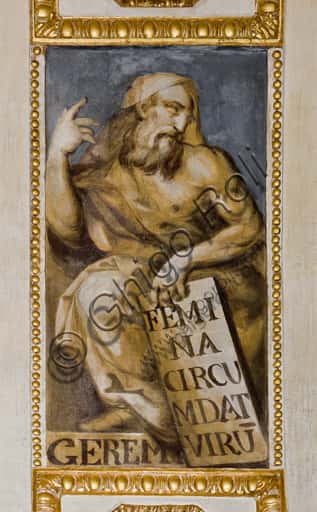 Jeremiah fresco by Giovanni Battista Castello in Genoa Cathedral