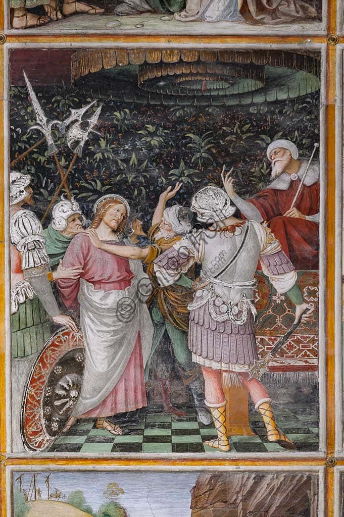 Jesus before King Herod: Fresco by Gaudenzio Ferrari in Varallo