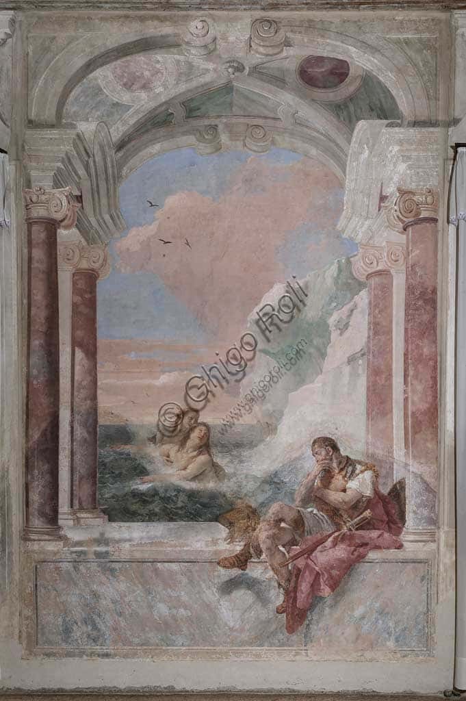 Fresco of Achilles and Thetis by Giambattista Tiepolo at Villa Valmarana ai Nani