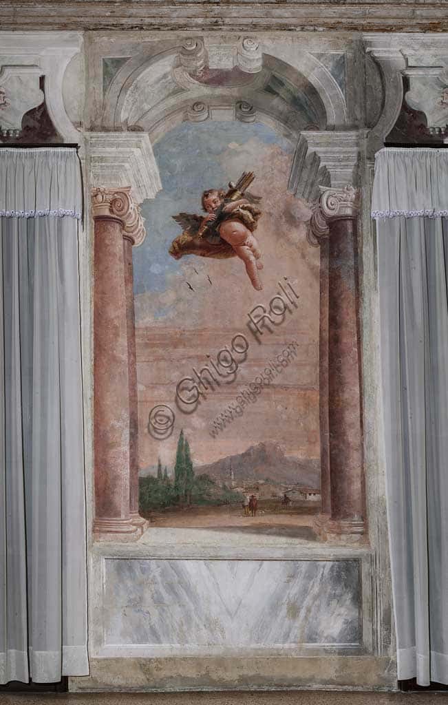 Cupid with Arrows by Giandomenico Tiepolo: The Iliad at Villa Valmarana ai Nani