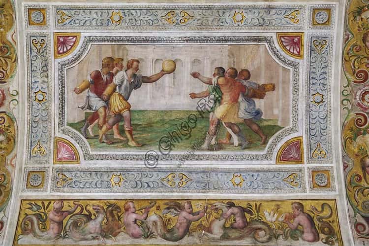Il Gioco della Palla al Bracciale: Affresco di Pirro Ligorio al Castello Estense di Ferrara