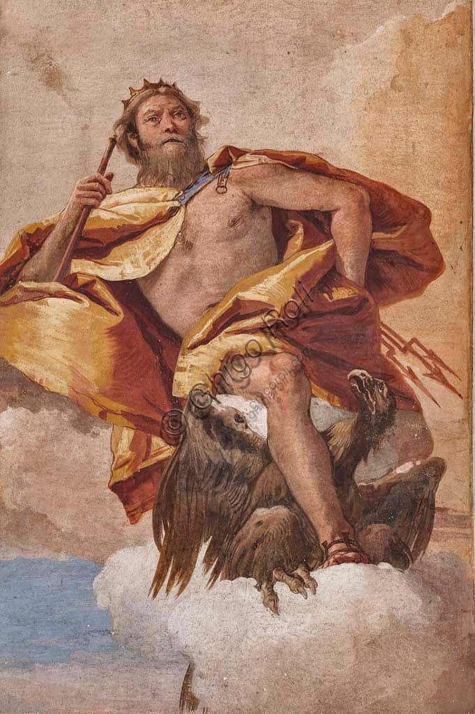 Jupiter Fresco by Giambattista Tiepolo at Villa Valmarana ai Nani