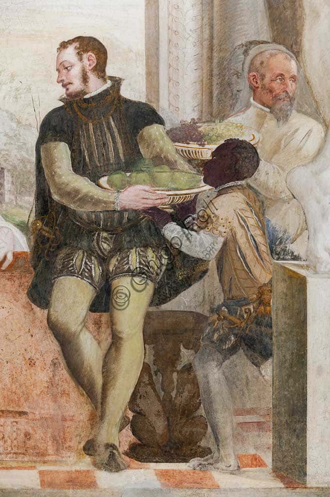 Affresco Rinascimentale 'Il Banchetto' di Giovanni Antonio Fasolo