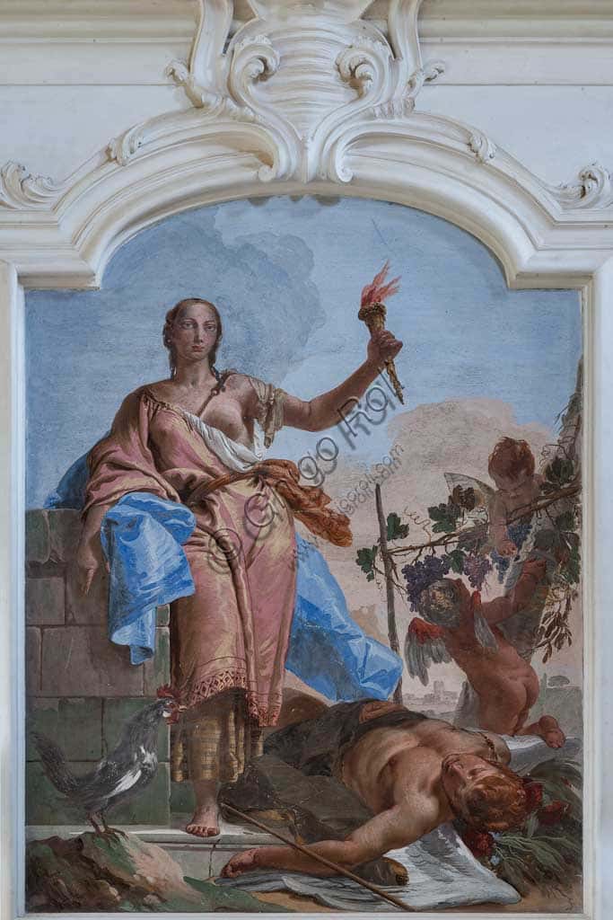Allegorical Fresco "Wakefulness Triumphing on Sleep" by Giambattista Tiepolo