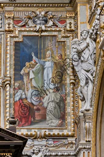Fresco by L. Pogliaghi: Innocent IV and the Translation in Genoa Cathedral