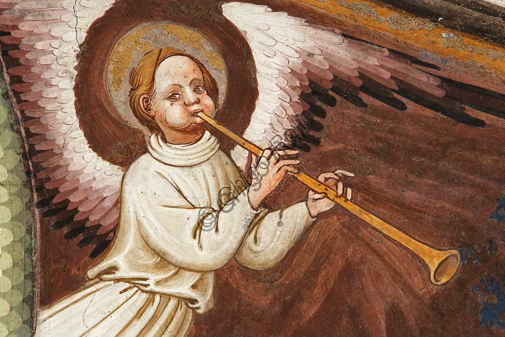 Affresco dell'Assunzione della Vergine a Vignola con Angelo Musicante