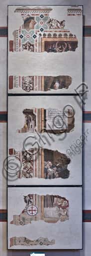Fragments of Andrea Orcagna's 'Triumph of Death' Fresco in Santa Croce Basilica, Florence