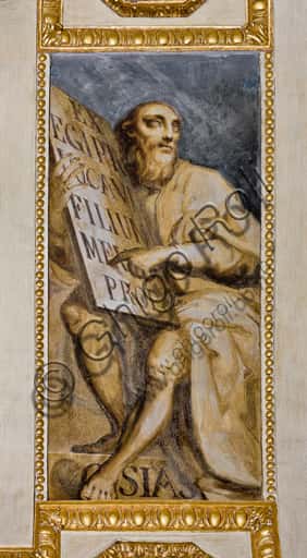 Fresco 'Hosea' by Bergamasco in the Lercari Chapel of Genoa Cathedral