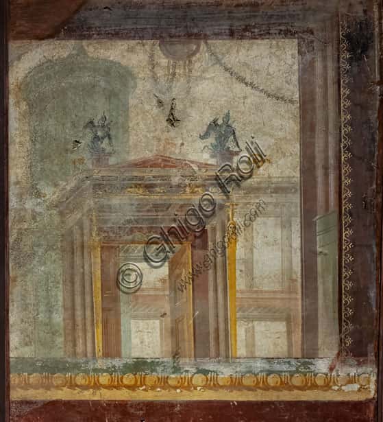 Landscape with Architecture Fresco - House of the Peristyle, Pompeii