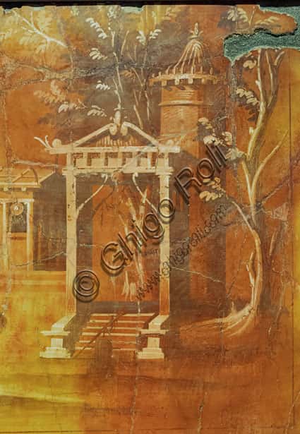 Sacral Idyllic Landscape Fresco - Villa of the Papyri