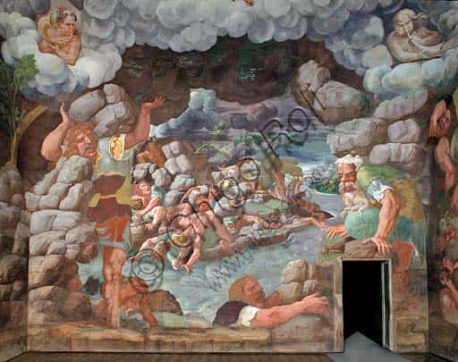 Palazzo Te's Chamber of the Giants: View of the West Wall