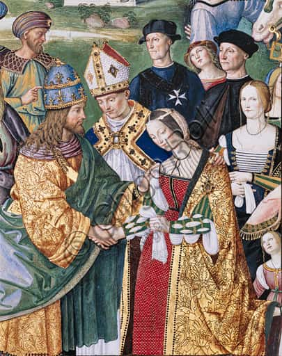 Pinturicchio Fresco: Aeneas Sylvius Presents Eleonora of Aragon to Frederick III
